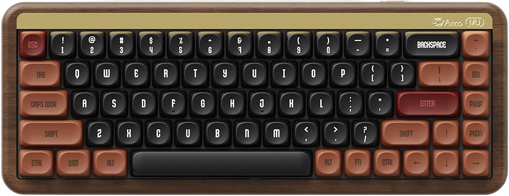 MU01 Autumn: Wooden Wireless Mechanical Keyboard