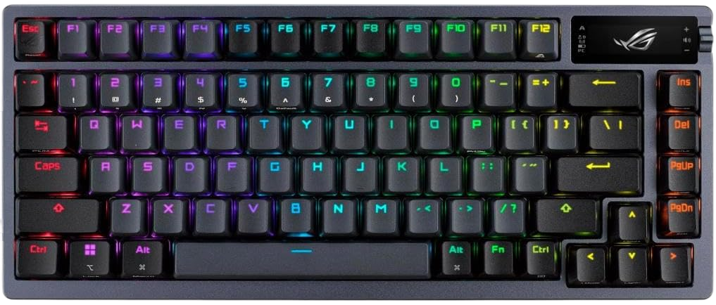 ASUS ROG Azoth: OLED Gaming Keyboard with Dampening