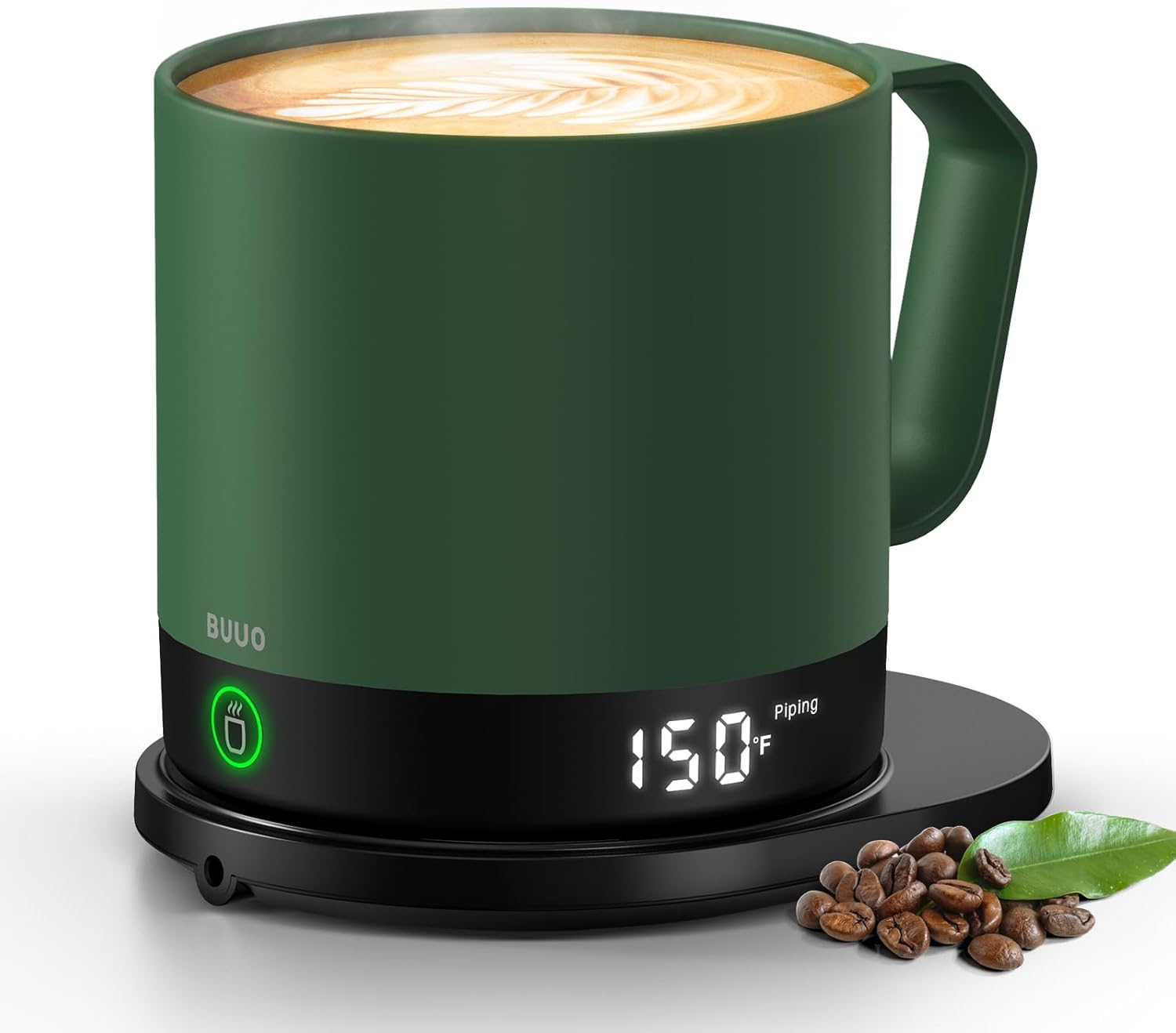 Double-Sided LED Smart Mug with 2-Hour Fast Heating (14 Oz)