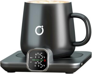 Smart Heated Mug Warmer with 1°F Precision & Auto Shutoff