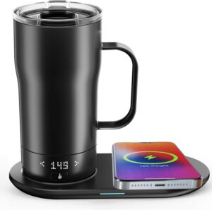 Smart Self-Heating Coffee Mug with App Control & 10-Hour Battery (18 Oz)