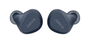 Elite 4 Navy Wireless Earbuds with Secure Ear Hooks for Sports