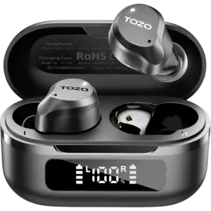 Hybrid ANC Wireless Earbuds with LED Display Charging Case